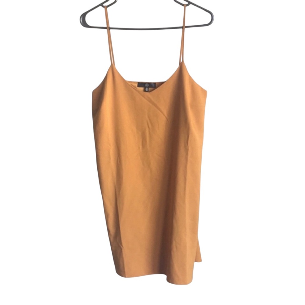 MISSGUIDED Golden Yellow Mini Slip Dress Sz 6